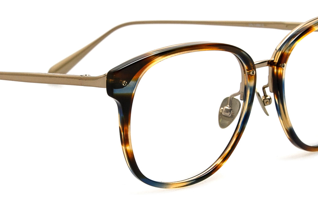 Linda Farrow - Cyrus Eyeglasses Earth Horn/Light Gold (C2)