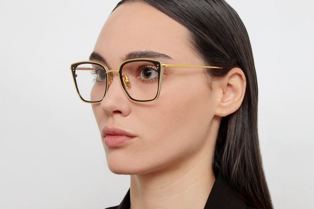 Linda Farrow - Hans Eyeglasses Yellow Gold/Black (C1)