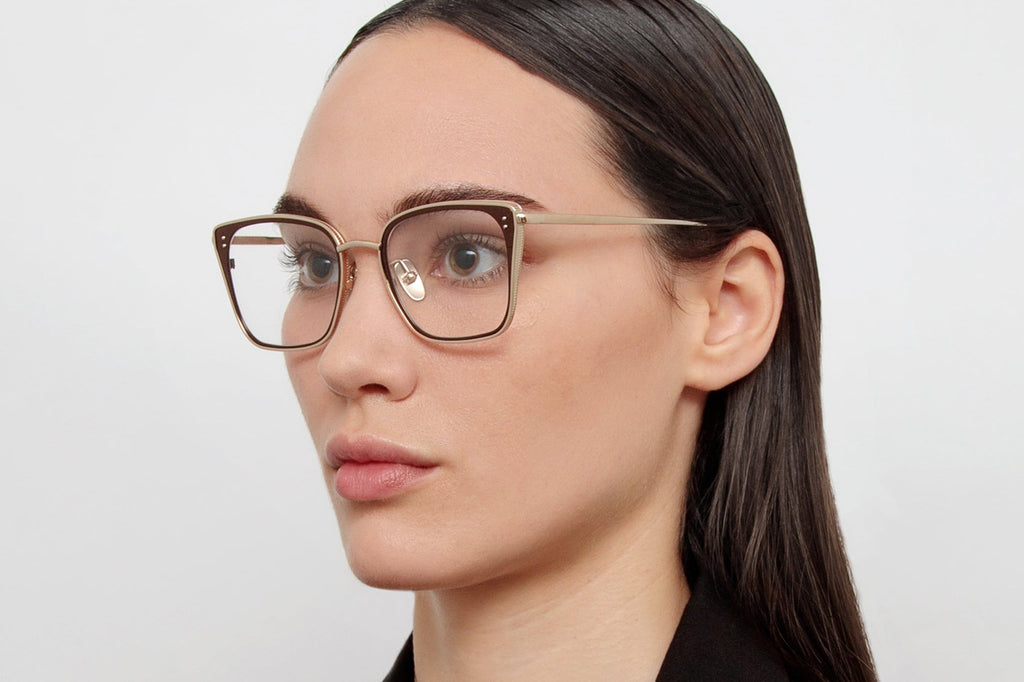 Linda Farrow - Hans Eyeglasses Light Gold/Brown (C3)