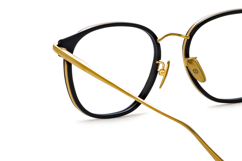 Linda Farrow - Bower Eyeglasses Black/Yellow Gold (C1)