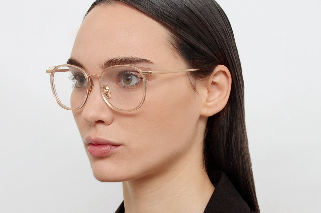 Linda Farrow - Bower Eyeglasses Ash/Rose Gold (C3)