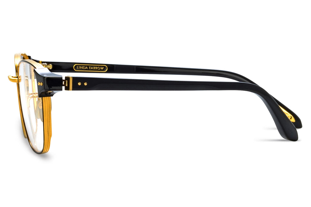 Linda Farrow - Alvar Eyeglasses Black/Yellow Gold (C1)