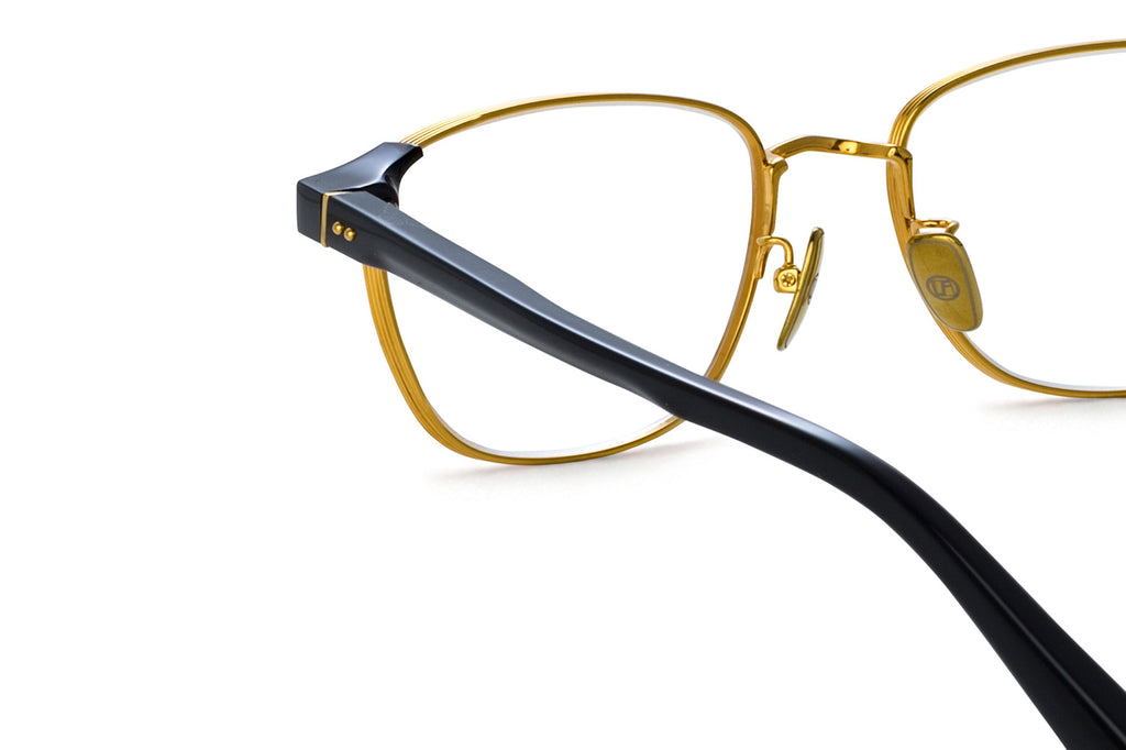 Linda Farrow - Alvar Eyeglasses Black/Yellow Gold (C1)