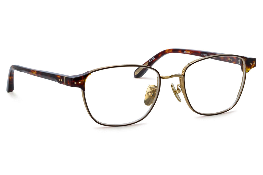 Linda Farrow - Alvar Eyeglasses Dark Tortoiseshell/Light Gold (C2)