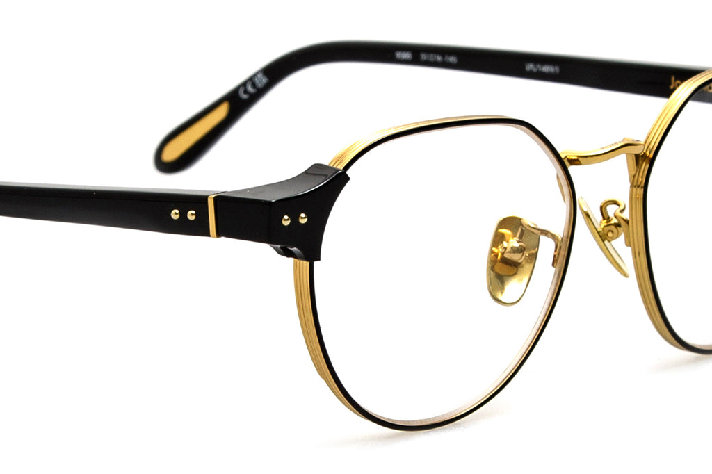 Linda Farrow - Jonathan Eyeglasses Black/Yellow Gold (C1)