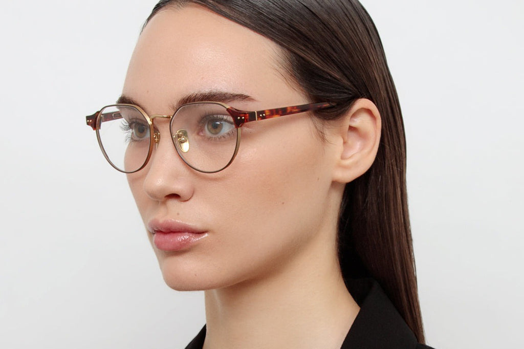 Linda Farrow - Jonathan Eyeglasses Dark Tortoiseshell/Light Gold (C2)