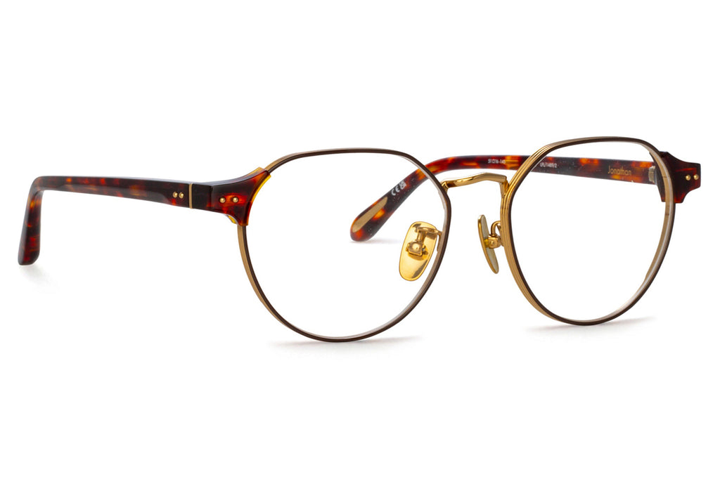 Linda Farrow - Jonathan Eyeglasses Dark Tortoiseshell/Light Gold (C2)