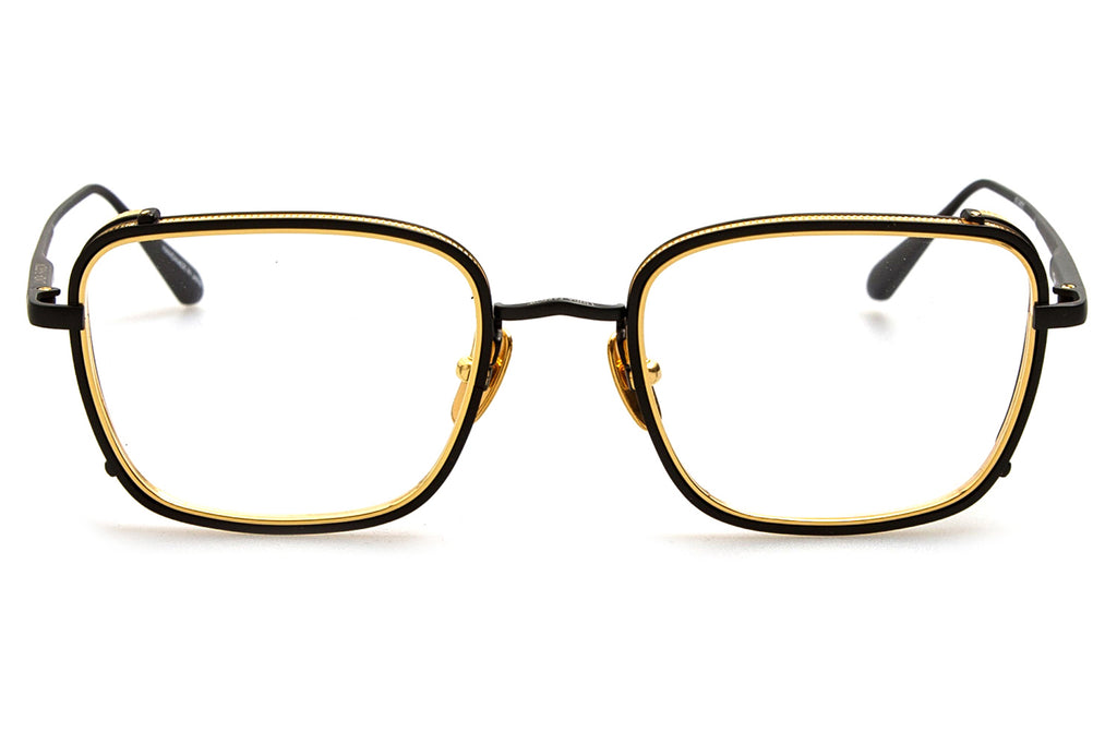 Linda Farrow - Ofer Eyeglasses Matt Nickel/Yellow Gold (C2)