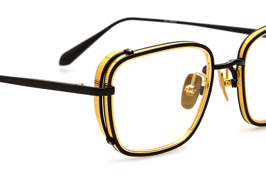 Linda Farrow - Ofer Eyeglasses Matt Nickel/Yellow Gold (C2)