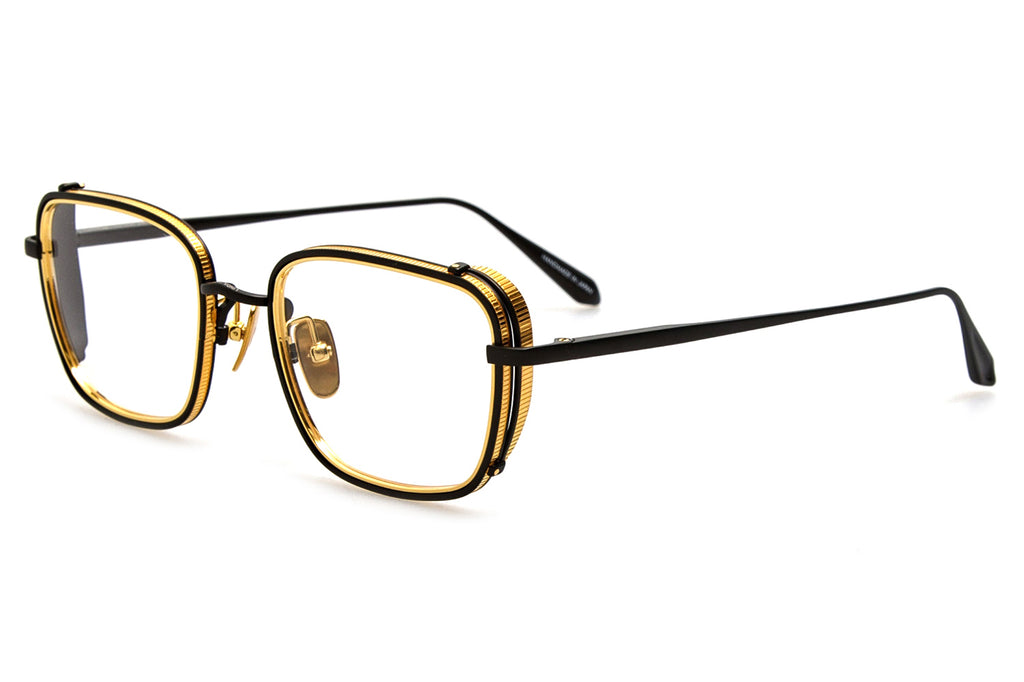 Linda Farrow - Ofer Eyeglasses Matt Nickel/Yellow Gold (C2)