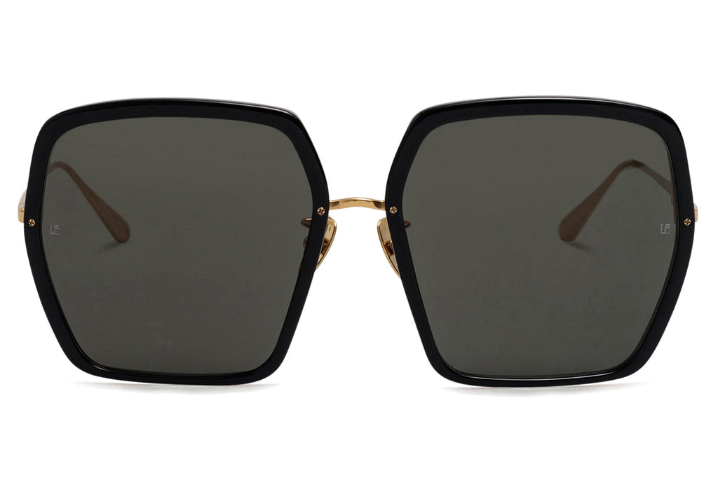 Linda Farrow - Syan Sunglasses Black/Yellow Gold (C1)