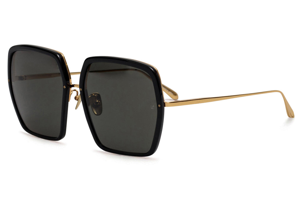 Linda Farrow - Syan Sunglasses Black/Yellow Gold (C1)