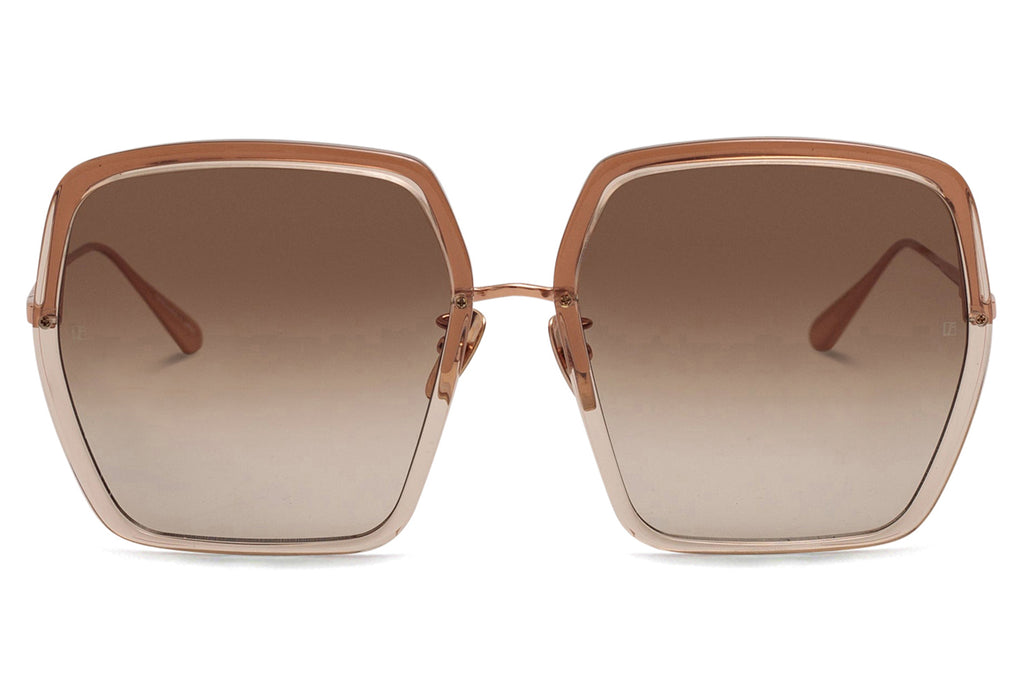 Linda Farrow - Syan Sunglasses Ash/Rose Gold (C2)