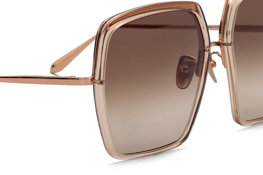 Linda Farrow - Syan Sunglasses Ash/Rose Gold (C2)