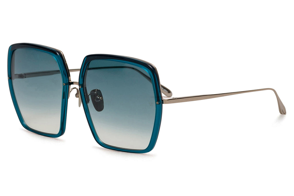 Linda Farrow - Syan Sunglasses Aqua/Light Gold (C3)