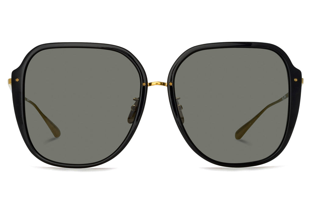 Linda Farrow - Sofia Sunglasses Black/Yellow Gold (C1)