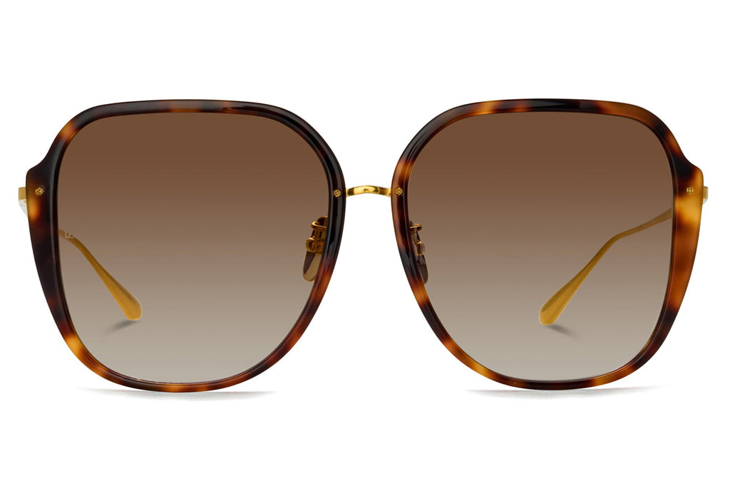 Linda Farrow - Sofia Sunglasses Tortoiseshell/Yellow Gold (C2)