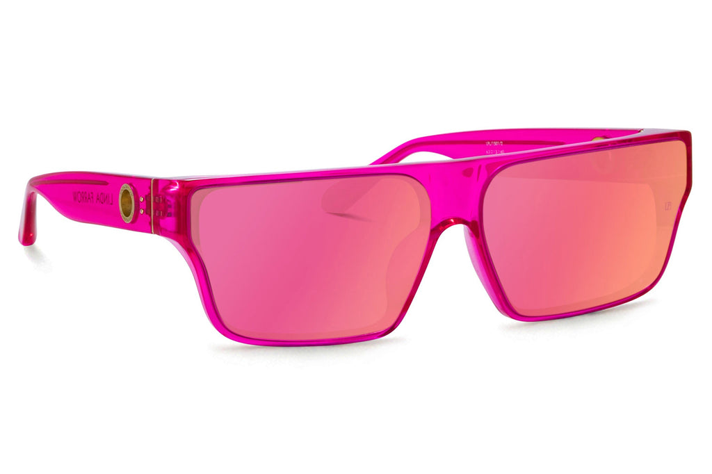 Linda Farrow - Brady Sunglasses Neon Pink (C2)