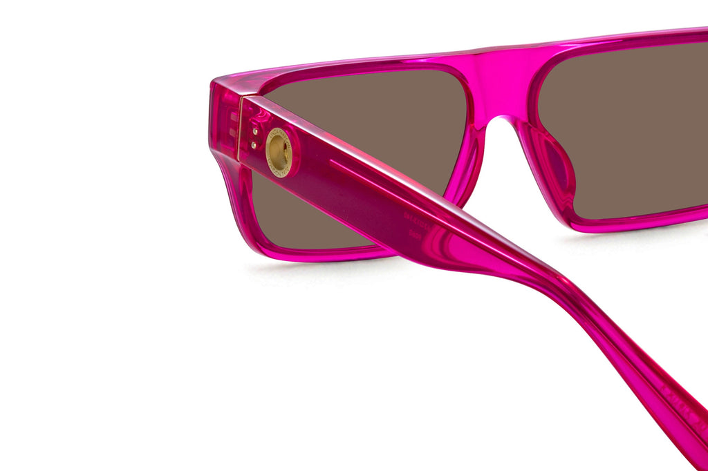 Linda Farrow - Brady Sunglasses Neon Pink (C2)