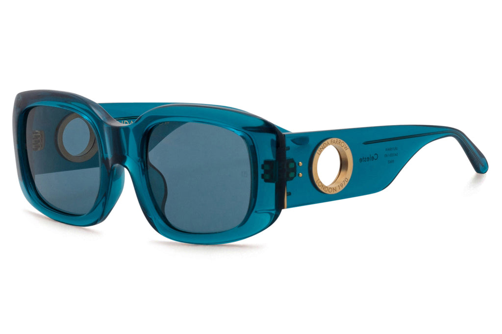 Linda Farrow - Celeste Sunglasses Aqua (C4)