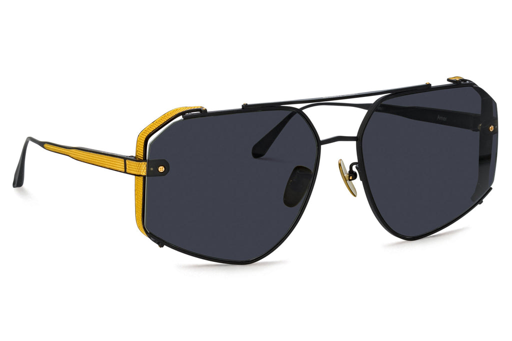 Linda Farrow - Amar SunglassesMatte Nickel/Yellow Gold (C1)