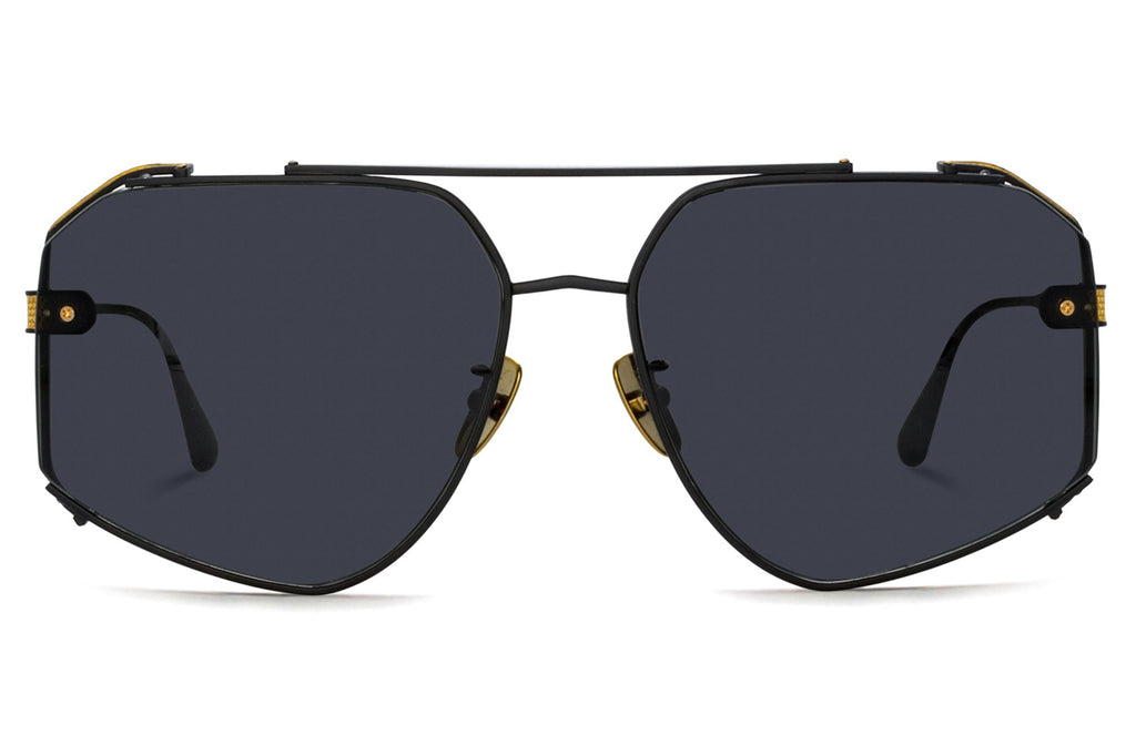 Linda Farrow - Amar SunglassesMatte Nickel/Yellow Gold (C1)