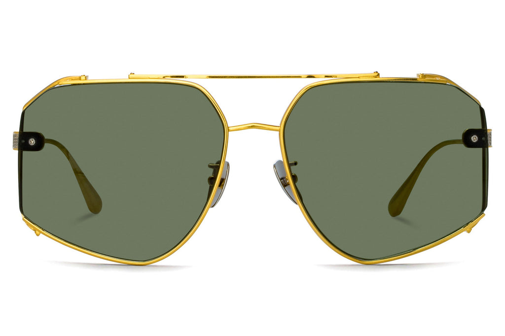 Linda Farrow - Amar Sunglasses Yellow Gold/White Gold (C3)