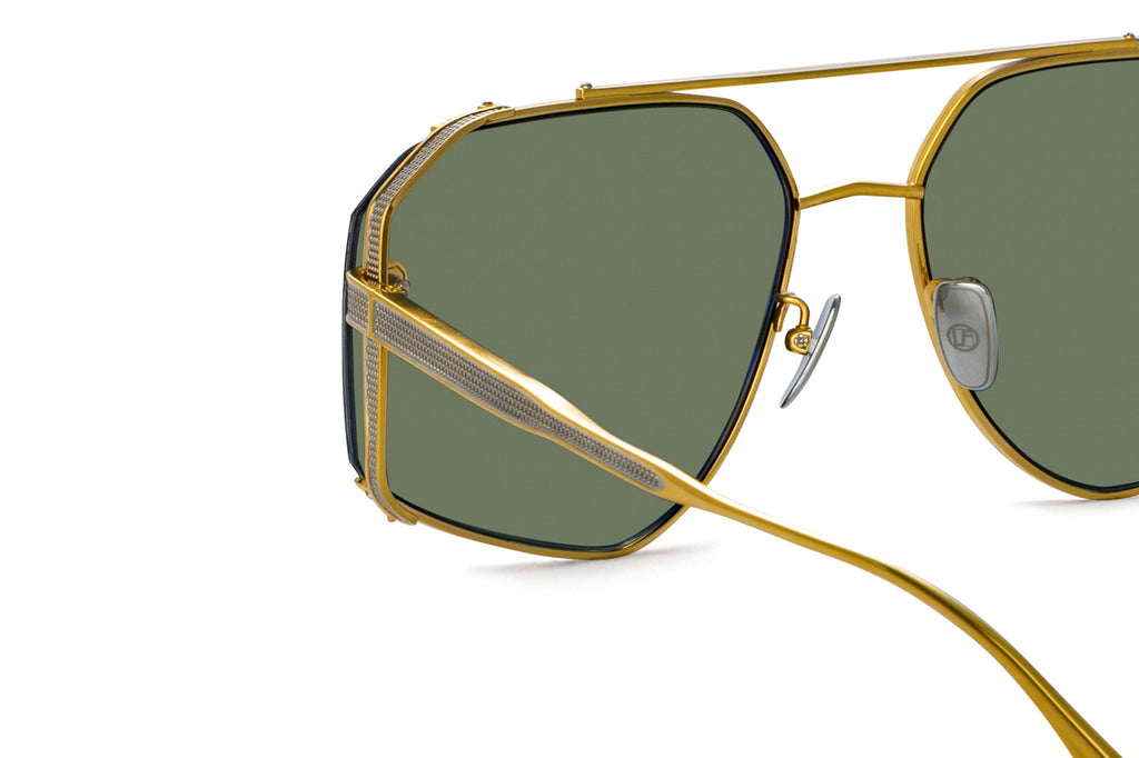 Linda Farrow - Amar Sunglasses Yellow Gold/White Gold (C3)