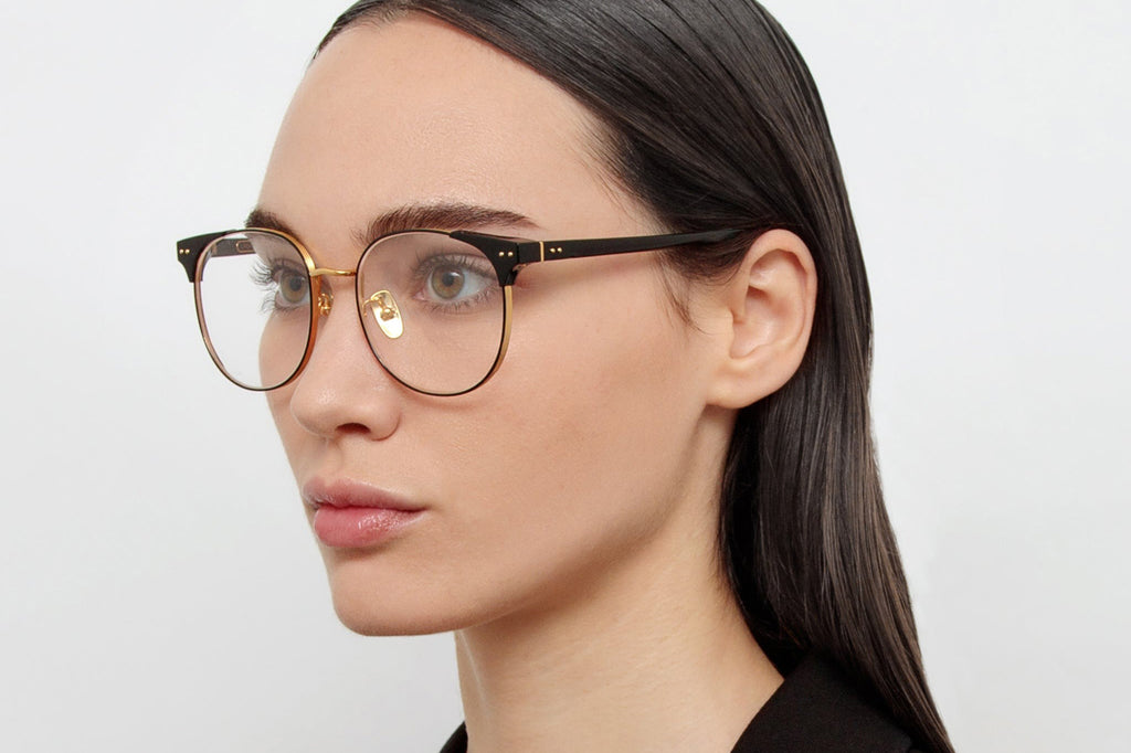 Linda Farrow - Spence Eyeglasses Black/Yellow Gold (C1)