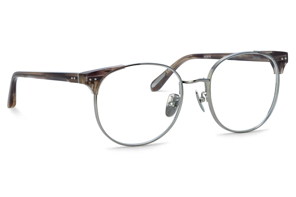 Linda Farrow - Spence Eyeglasses Grey Horn/White Gold (C3)