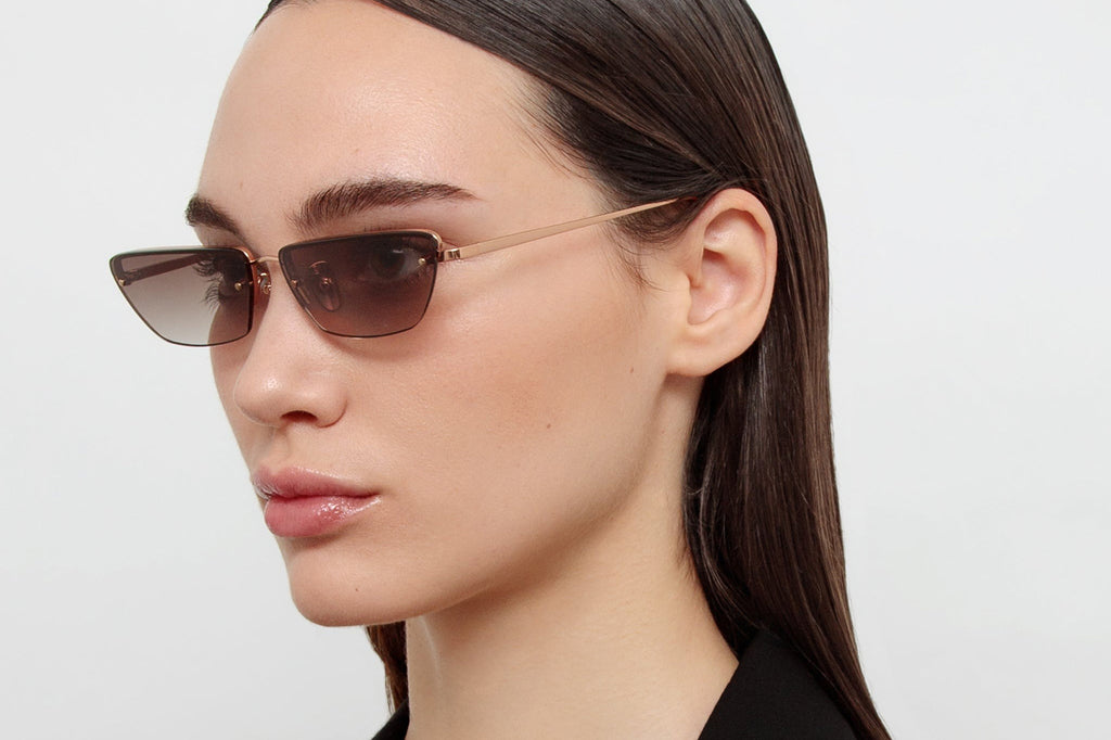 Linda Farrow - Cleo Sunglasses Rose Gold (C3)