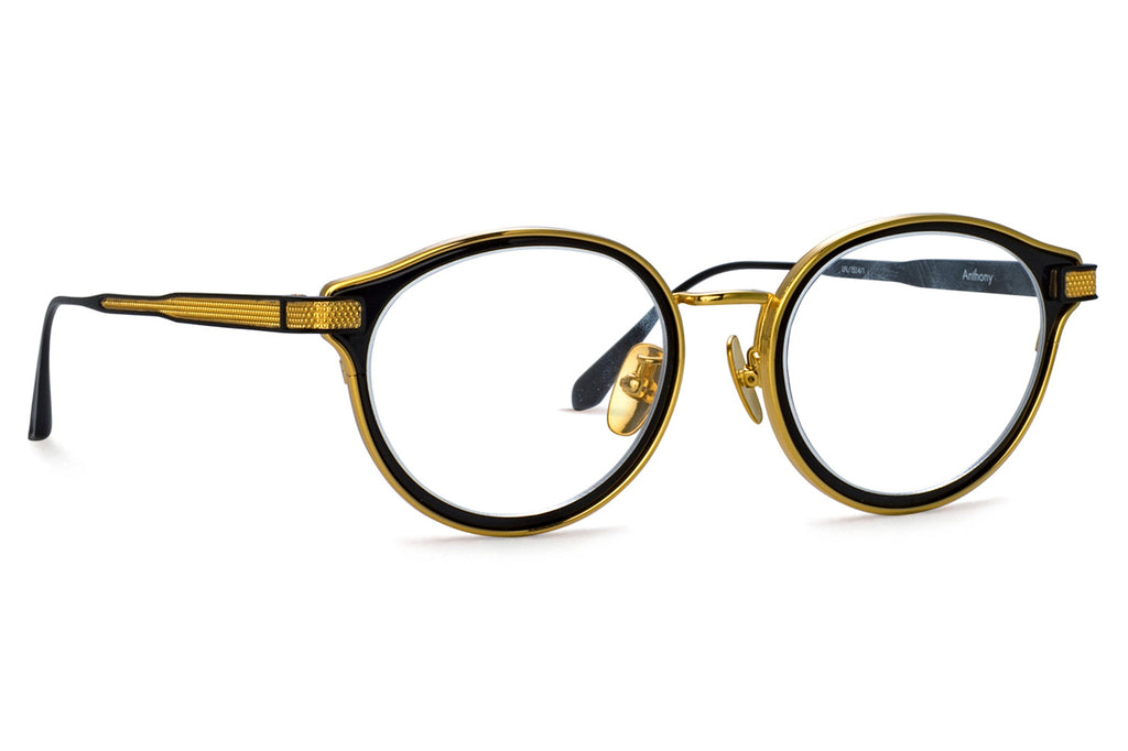 Linda Farrow - Anthony Eyeglasses Black/Yellow Gold (C1)