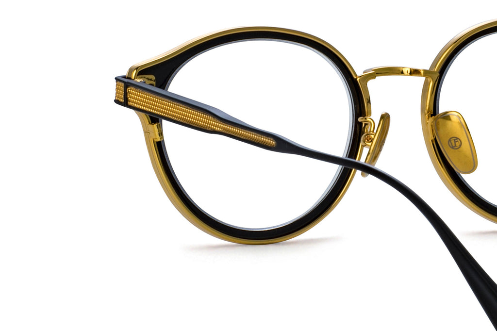 Linda Farrow - Anthony Eyeglasses Black/Yellow Gold (C1)