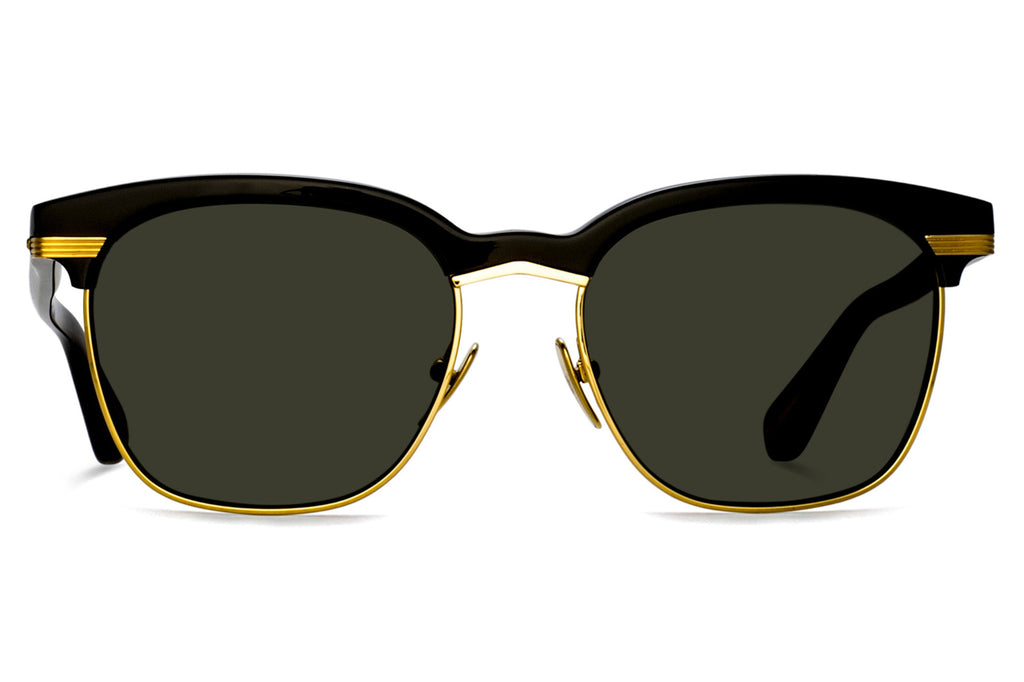 Linda Farrow - Darin Sunglasses Black/Yellow Gold (C1)