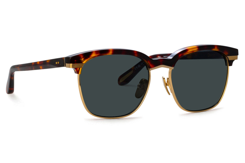 Linda Farrow - Darin Sunglasses Dark Tortoiseshell/Light Gold (C2)