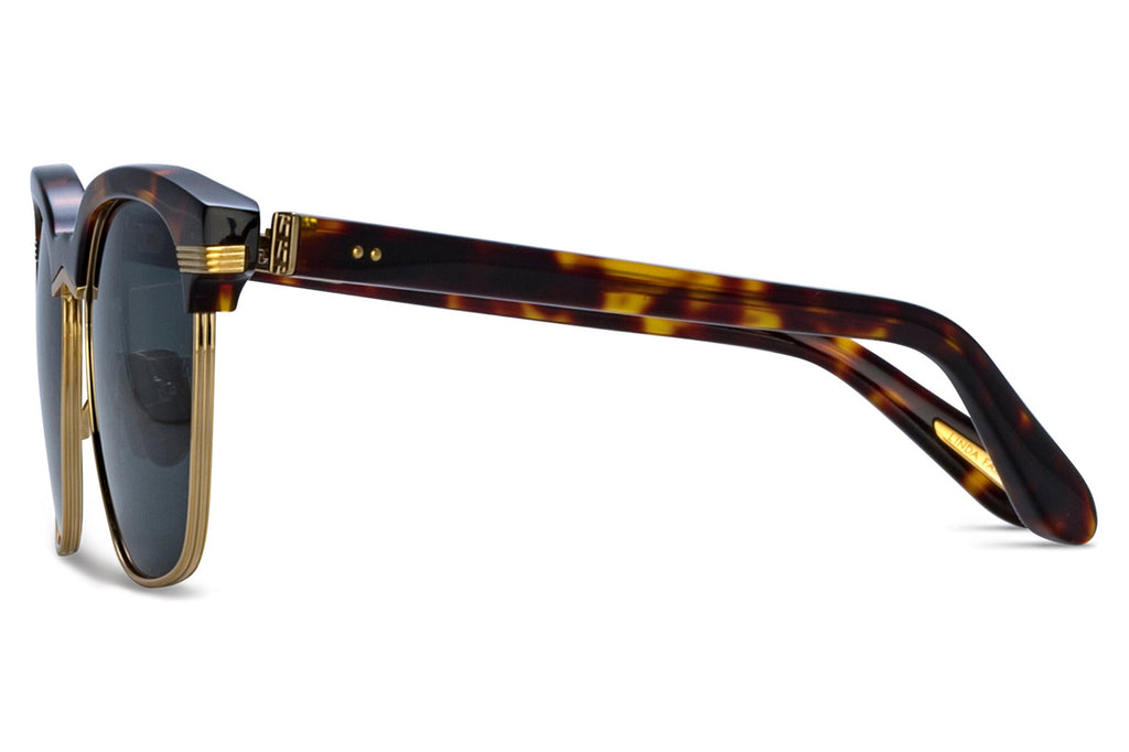 Linda Farrow - Darin Sunglasses Dark Tortoiseshell/Light Gold (C2)