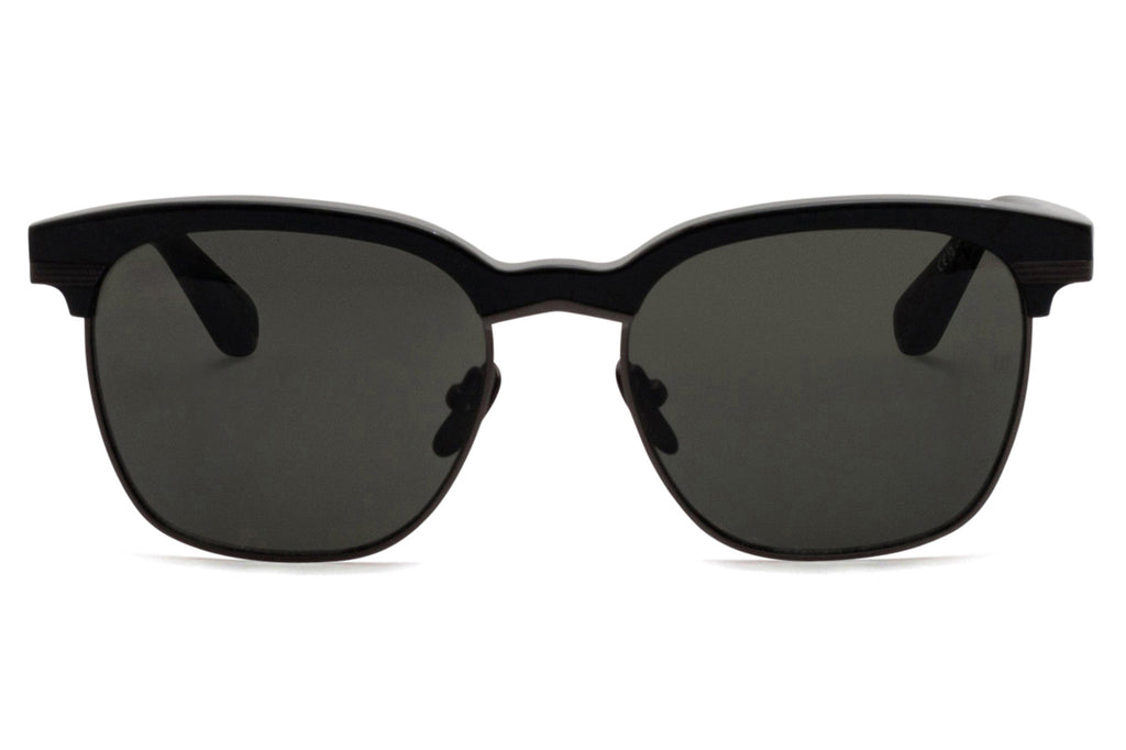 Linda Farrow - Darin Sunglasses Black/Matte Nickel (C3)