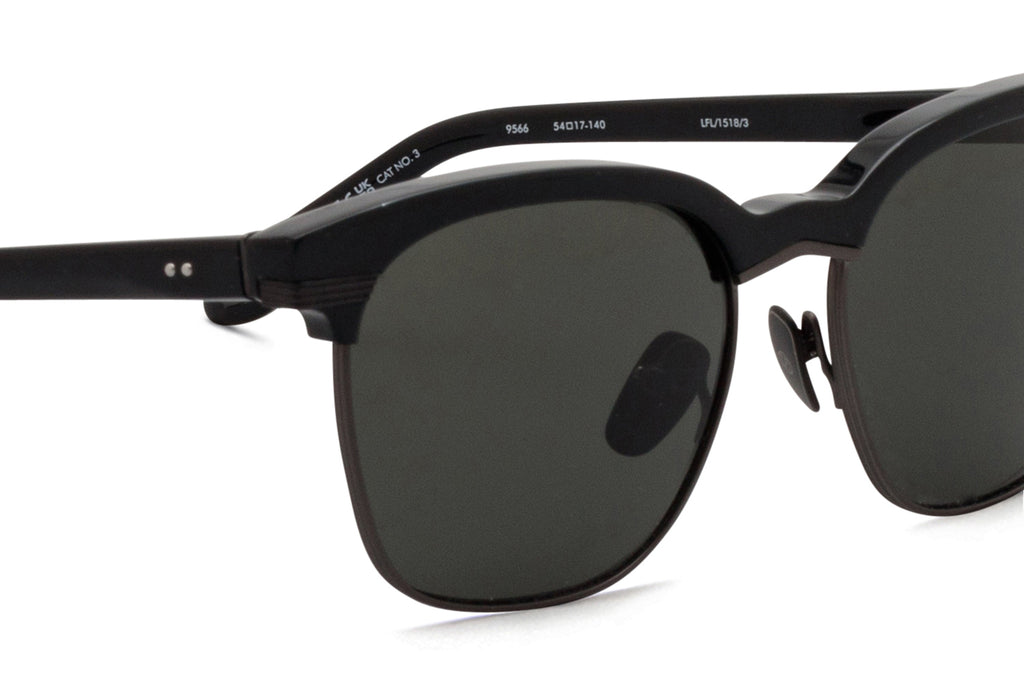 Linda Farrow - Darin Sunglasses Black/Matte Nickel (C3)