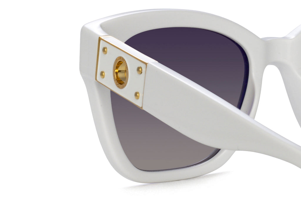 Linda Farrow - Tamara Sunglasses White (C2)