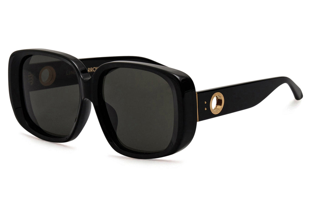 Linda Farrow - Astrid Sunglasses Black/Yellow Gold (C1)