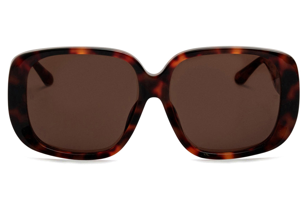 Linda Farrow - Astrid Sunglasses Dark Tortoiseshell/Light Gold (C2)