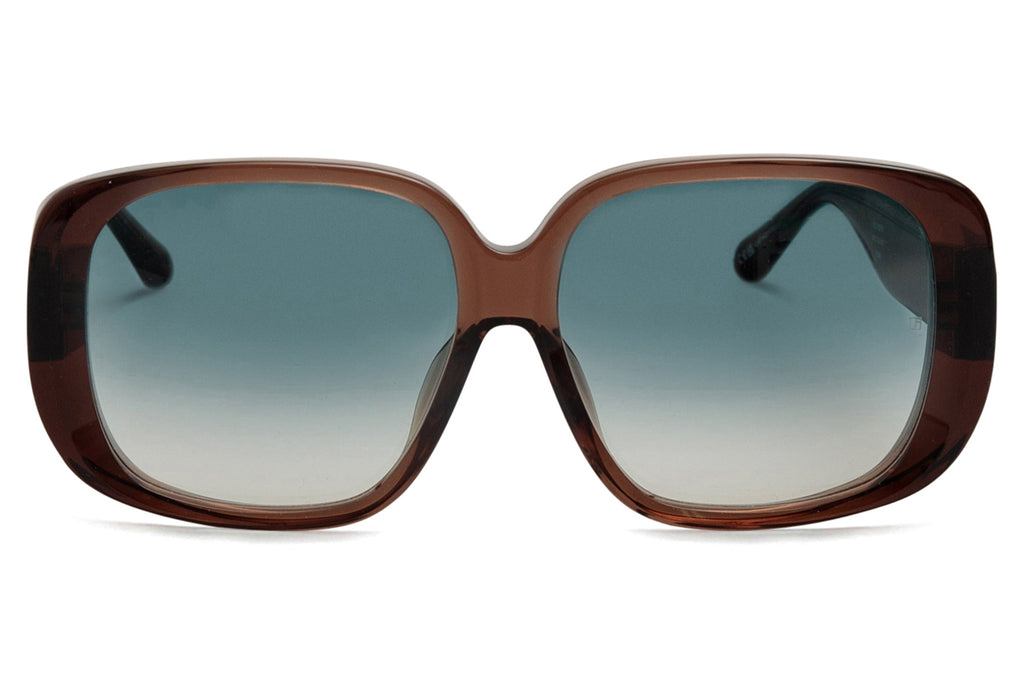 Linda Farrow - Astrid Sunglasses Brown/Light Gold (C4)