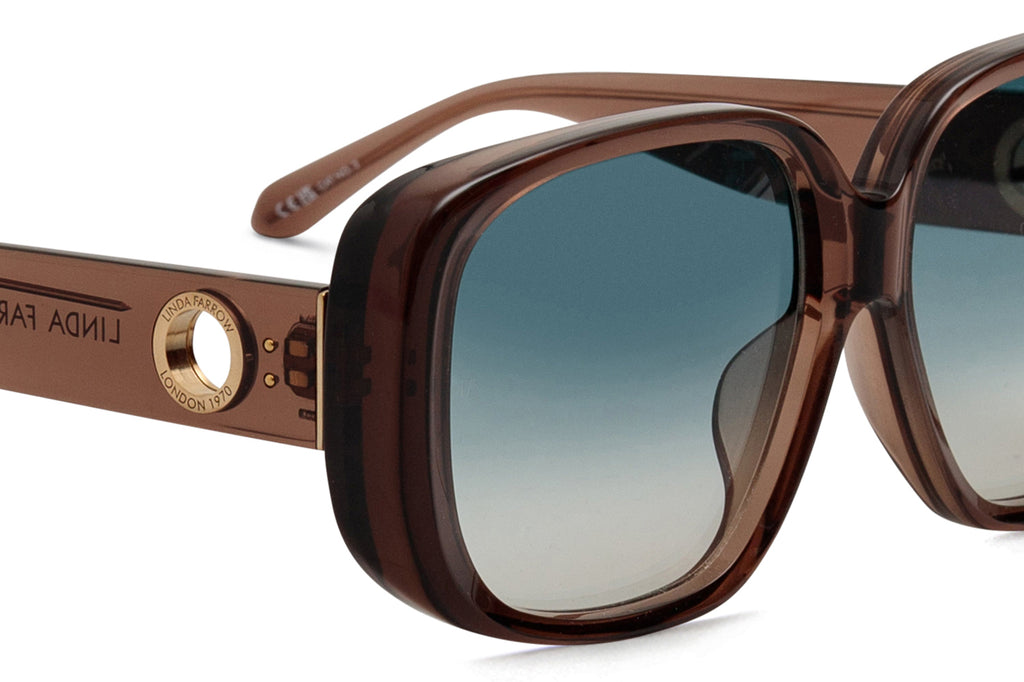 Linda Farrow - Astrid Sunglasses Brown/Light Gold (C4)