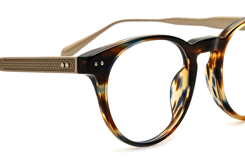 Linda Farrow - Kaan Eyeglasses Earth Horn/Light Gold (C2)