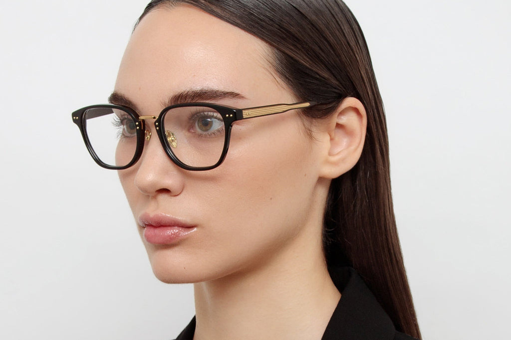 Linda Farrow - Jeffrey Eyeglasses Black/Yellow Gold (C1)