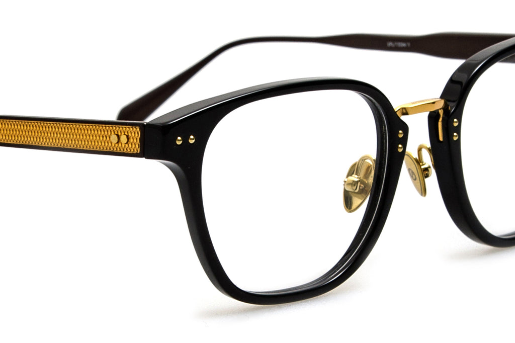 Linda Farrow - Jeffrey Eyeglasses Black/Yellow Gold (C1)