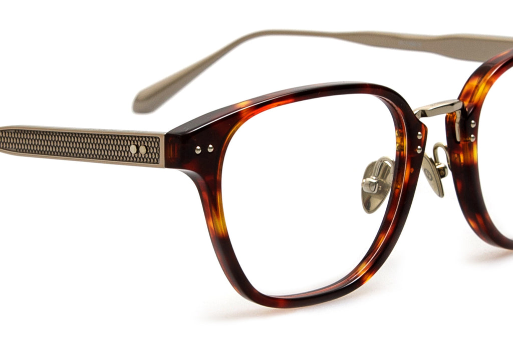 Linda Farrow - Jeffrey Eyeglasses Dark Tortoiseshell/Light Gold (C2)