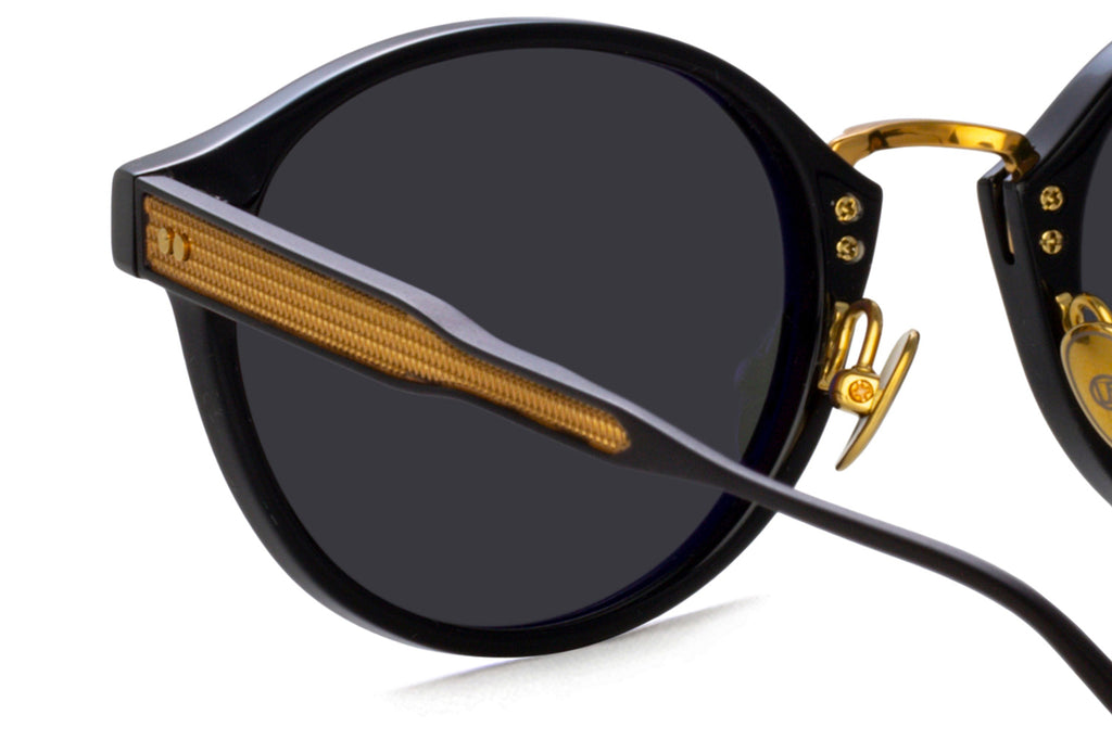 Linda Farrow - Marco Sunglasses Black/Yellow Gold (C1)