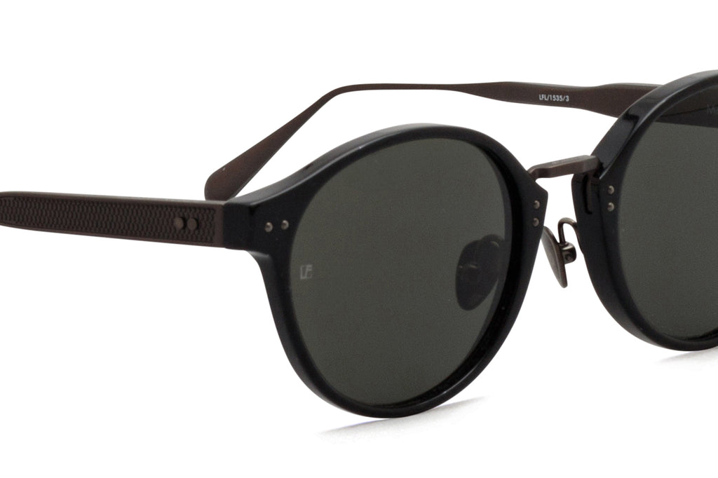 Linda Farrow - Marco Sunglasses Black/Matte Nickel (C3)