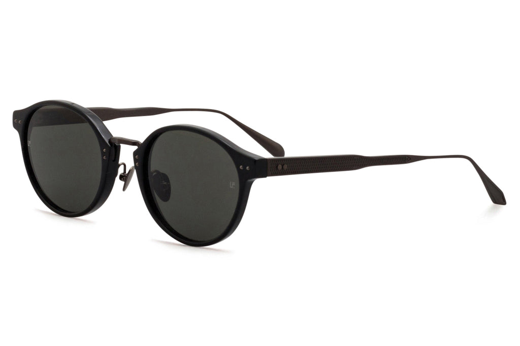 Linda Farrow - Marco Sunglasses Black/Matte Nickel (C3)